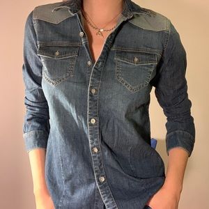 Guess Vintage Denim Button Down Shirt